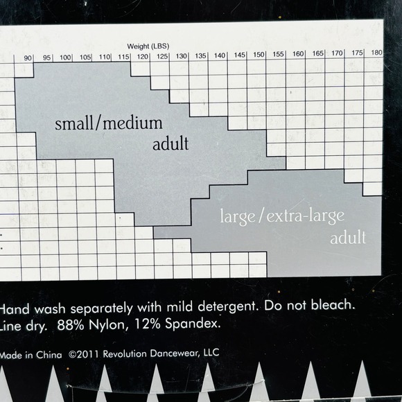 Revolution DanceWear Women's L/XL Fishnet Tights Black Second‎ Skin Style 1081 - Picture 5 of 5